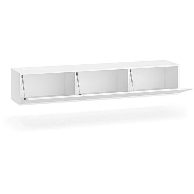Vue 4 du meuble TV suspendu Petits-Meubles Aura 170 cm blanc