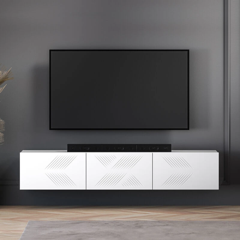 Avis meuble TV suspendu Petits-Meubles Aura 170 cm blanc