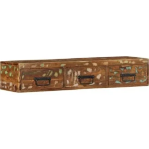 Meuble TV mural Maison Chic 100 cm bois massif de récupération image principale