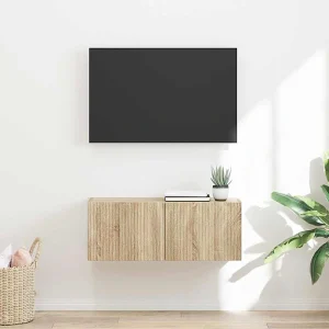 Meuble TV suspendu Maison Chic 60 cm sonoma image principale