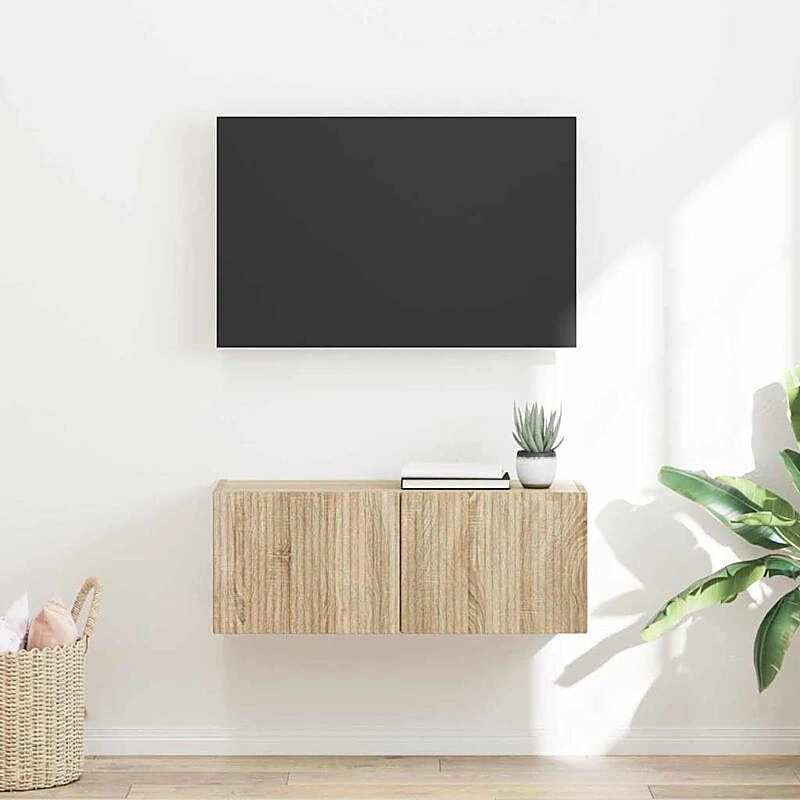 Avis meuble TV suspendu Maison Chic 60 cm sonoma