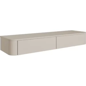 Meuble TV suspendu Selsey Luvio Slim 140 cm gris cachemire image principale